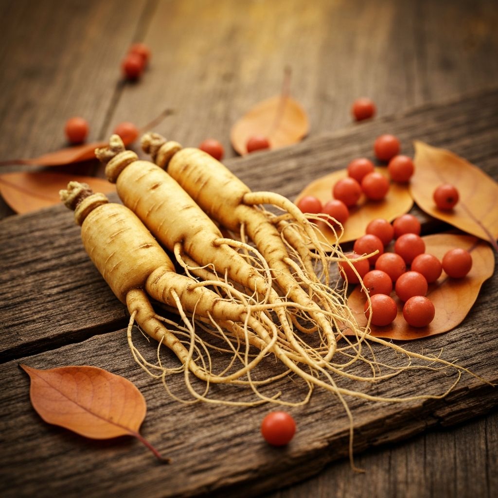 Panax ginseng roots and Schisandra berries
